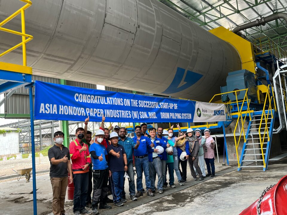 ANDRITZ successfully started up FibreFlow drum pulping system at AHP, Malaysia