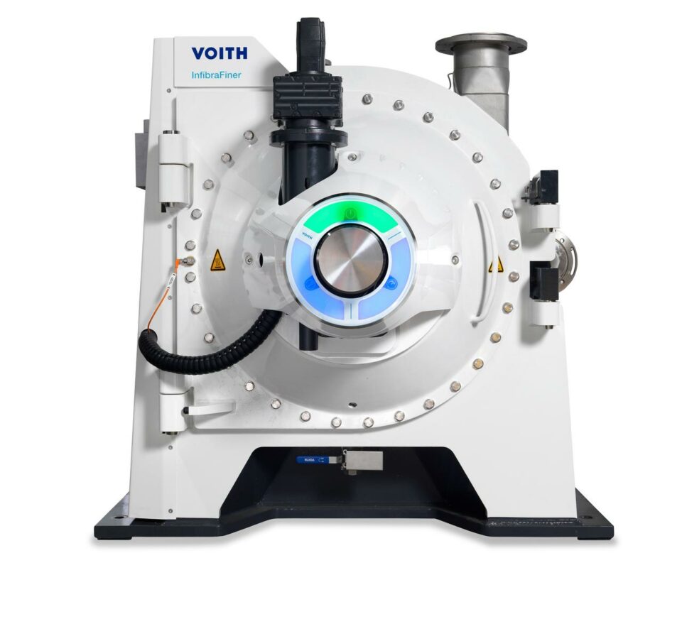 Voith's New award-winning refiner InfibraFiner offers maximum throughput and energy efficiency