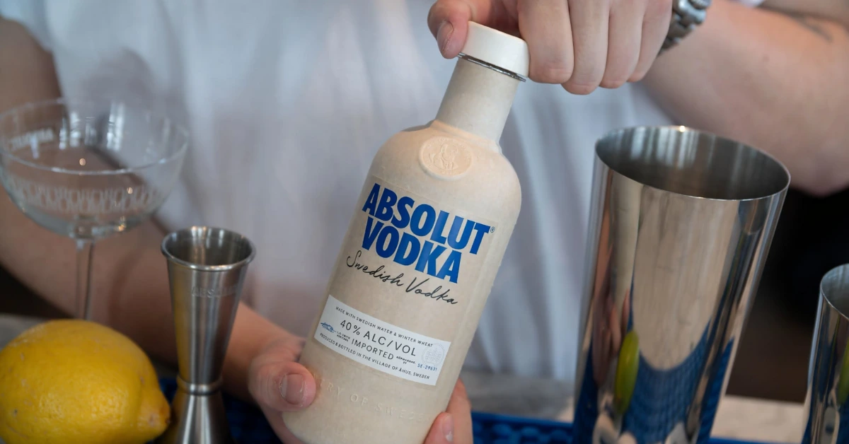 Absolut unveils industry-first paper-based cap and bottle duo