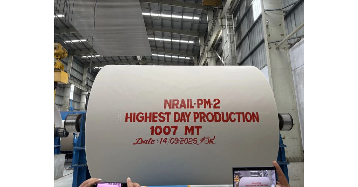 NR Agarwal PM#2 Sets Indian Paper Industry Record at 1007 MT/Day