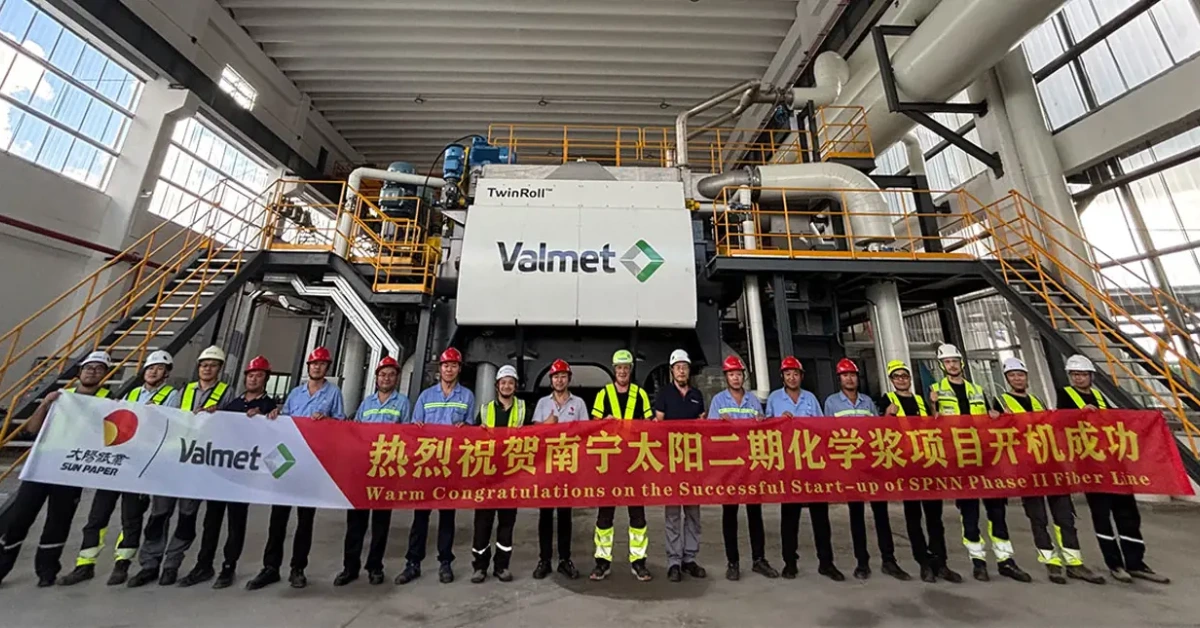 Successful start-up of Sun Paper Nanning chemical pulp production line