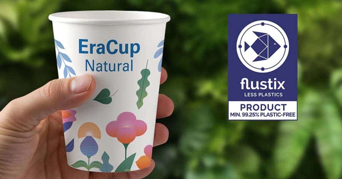 Lecta’s EraCup Natural Earns flustix ‘Less Plastics’ Certification