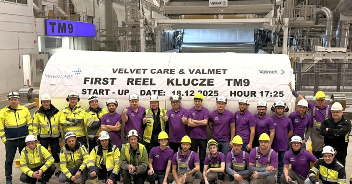 New paper machine – Velvet CARE increases production capacity by 40%